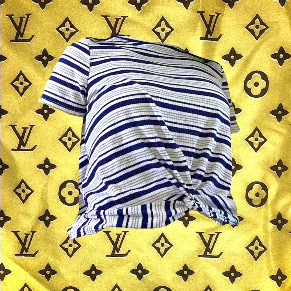 striped crop top